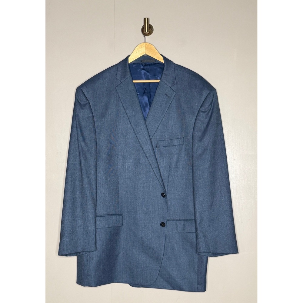 Lauren Ralph Lauren Blue Heathered Two Button Blazer Men's Size Estimated 50L